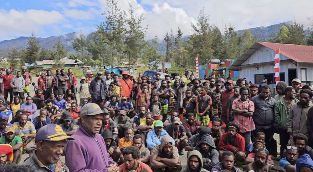 Ribuan warga Distrik Gome Kabupaten Puncak, Papua Tengah mengungsi pascainsiden kontak tembak.