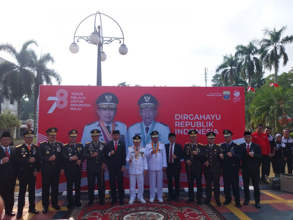 Gubernur Apresiasi Pengibaran Merah Putih di Pemprov Jambi, Al Haris Pesankan Ini