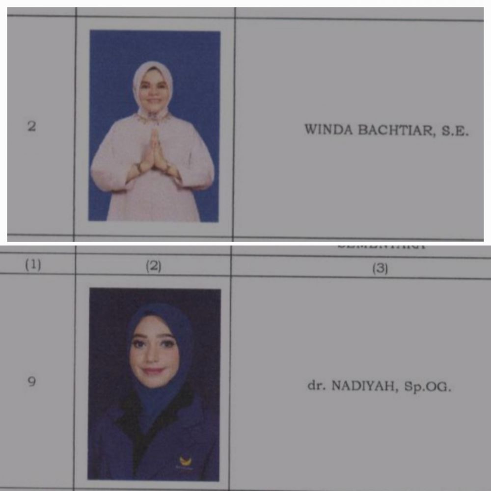 Kolase Foto Winda Bachtiar dan Dr Nadiyah