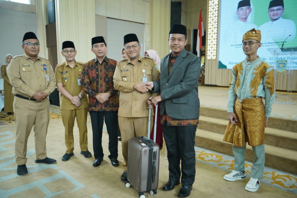 Siap Pertahankan Juara Umum, Maulana Lepas Kafilah MTQ Kota Jambi