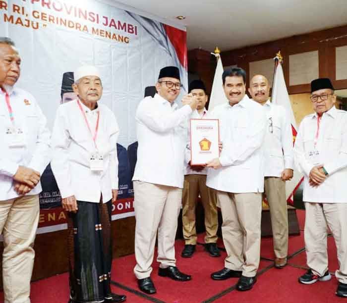 Ketua DPD Partai Gerindra Provinsi Jambi Dr. Ir. H. A.R. Sutan Adil Hendra, MM menghadiri konsolidasi pemenangan partai pada Pemilu 2024.
