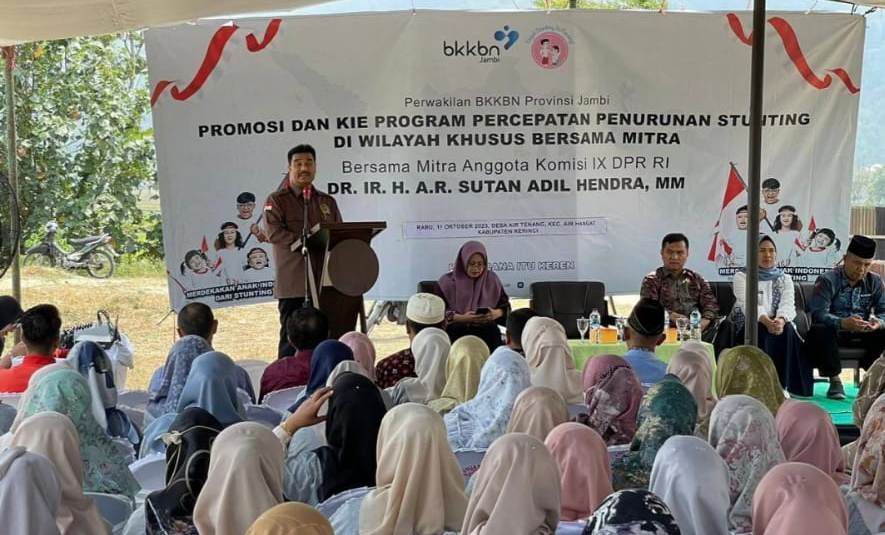 Berkunjung Ke Desa Air Tenang Kerinci, SAH Sukses Koordinasi Percepatan Penurunan Stunting