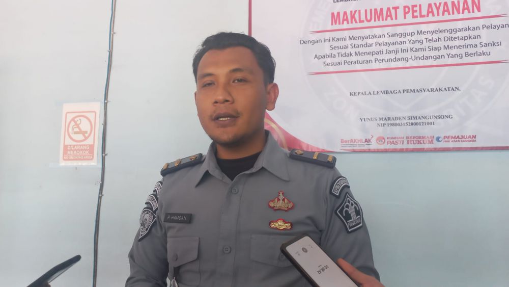 Kasubsi Bimkesmaswat Lapas Kelas IIA Jambi Riko Hamdan