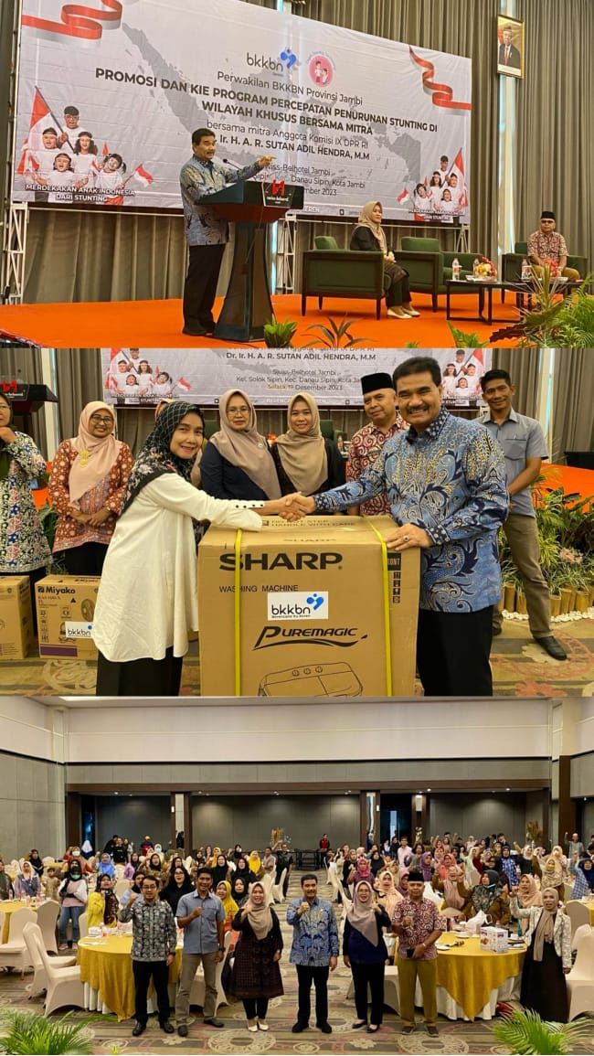 Anggota Komisi IX DPR RI, Dr. Ir. H. A.R. Sutan Adil Hendra, MM menghadiri acara promosi program percepatan penurunan stunting di wilayah khusus bersama mitra.

