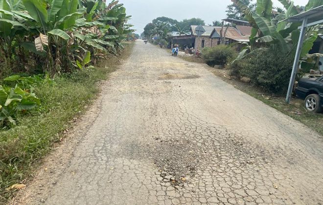 Jalan Lambur 2 Simbur Naik yang akan dibangun melalui dana DBH Sawit dari Pemerintah Pusat.