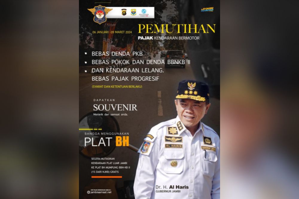 Pemprov Jambi Kembali Lakukan Pemutihan PKB