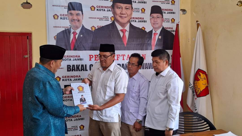 Kembalikan Formulir ke Gerindra, Absor Sebut HAR Cawako Jambi Paling Siap