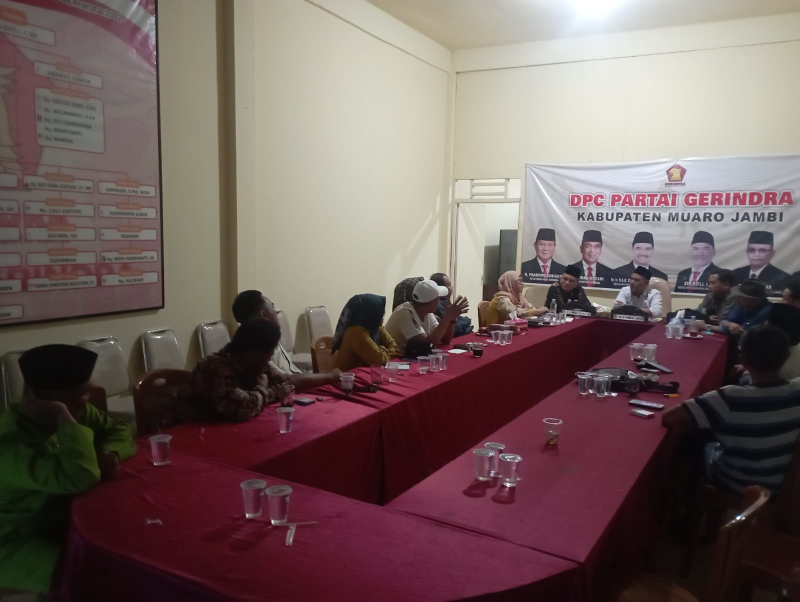 Punya 4 Kursi di DPRD Muaro Jambi, Gerindra Terbuka Untuk Siapa Saja