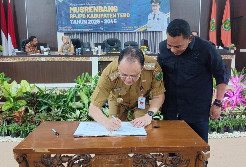 Pj Bupati Varial Berharap Visi dan Misi Bupati Terpilih Nantinya Menyesuaikan 3 Poin RPJPD Tebo