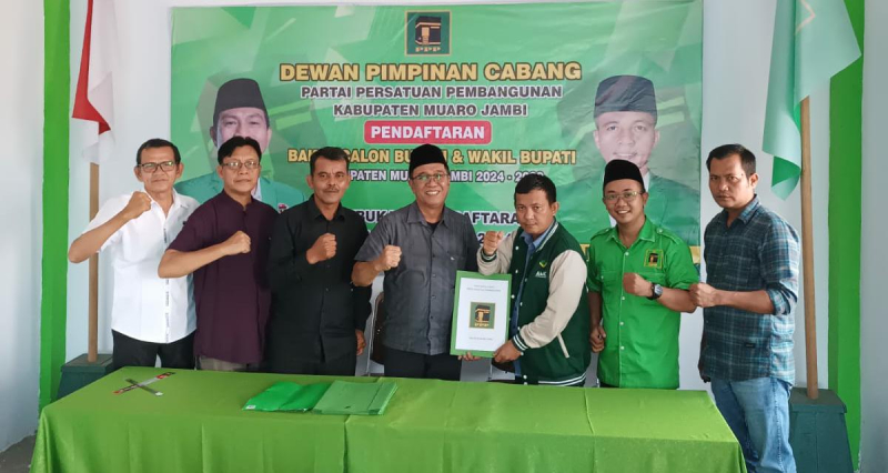 Ambil Formulir Calon Bupati, Firmansyah Optimis Didukung PPP di Pilkada Muaro Jambi