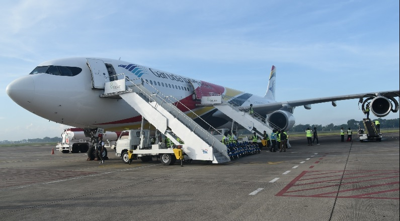 Pesawat Garuda Indonesia.