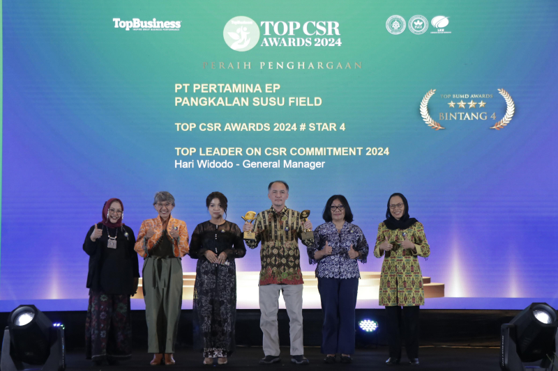 Pertamina Hulu Rokan Zona 1 Raih Penghargaan di Ajang Top CSR Awards 2024