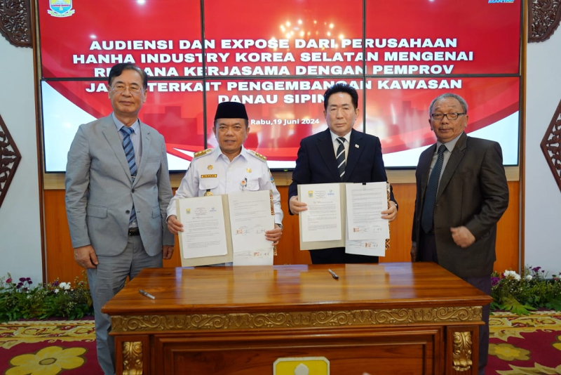 Gubernur Al Haris Harap Dengan Adanya Investor dari Korea Selatan, Kawasan Danau Sipin Akan Jadi Pariwisata Berbasis Lingkungan Hidup