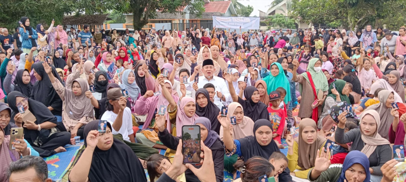 Dukungan Untuk H Abdul Rahman Terus Mengalir, Kali Ini Dari Ribuan Warg di Paal V