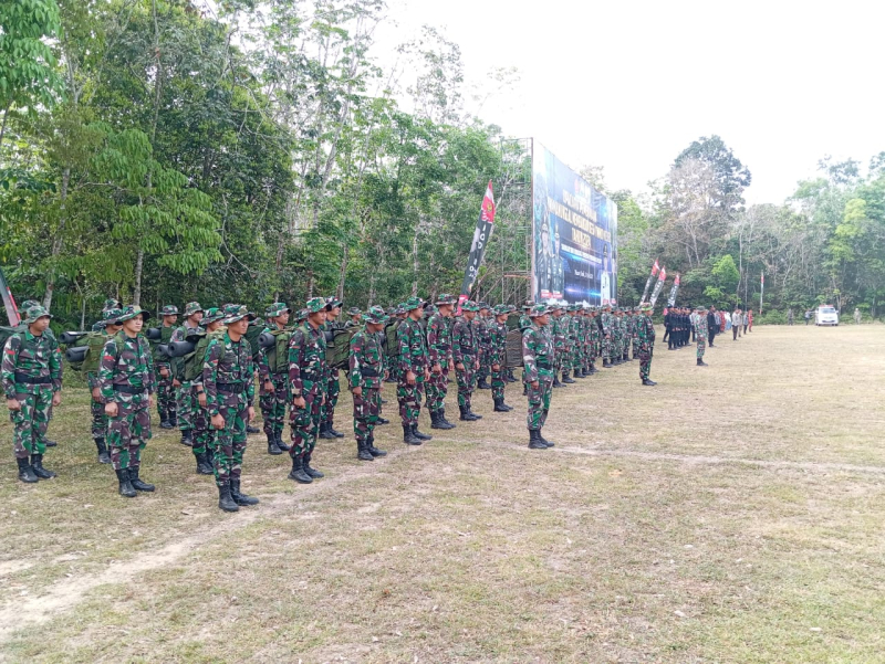 Gladi Upacara Pembukaan TMMD ke-121 Kodim 0415/Jambi Tahun 2024