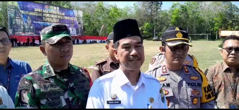 Pj Bupati Muarojambi Raden Najmi Resmi Buka Pelaksanaan TMMD 121 Kodim 0415/Jambi.