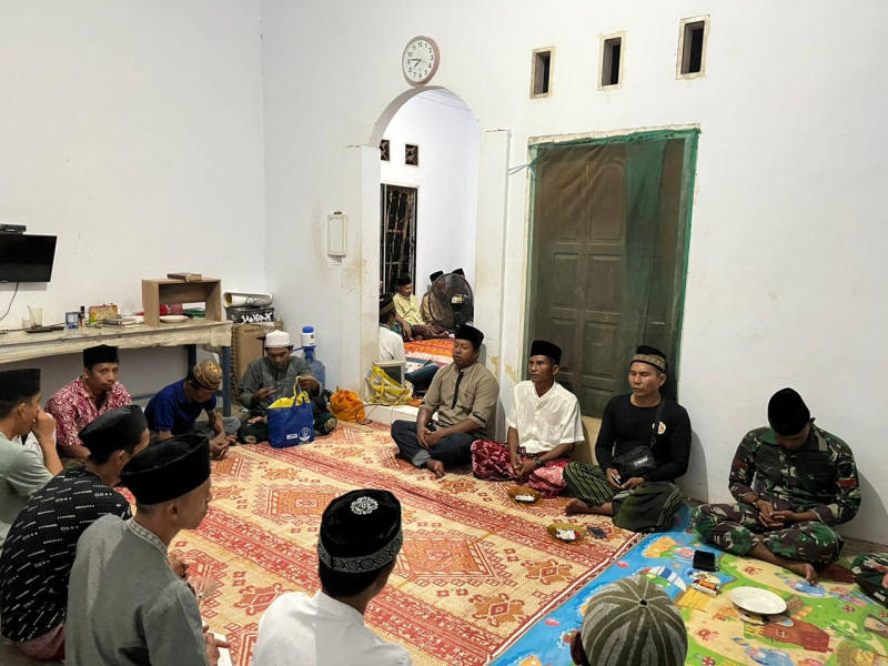 Satgas TMMD Kodim 0415/ Jambi Ikuti Yasinan dan Doa Bersama Warga