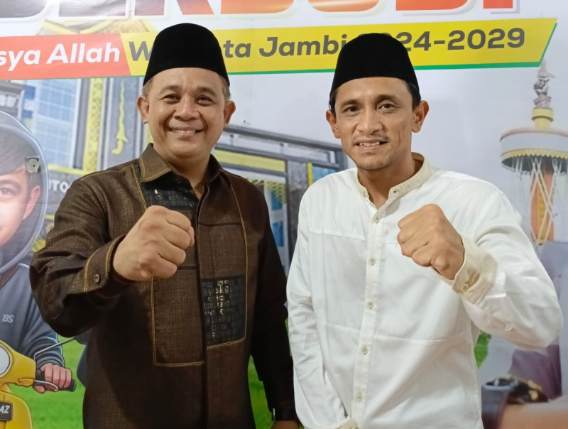 Tampil Bersama, Duo Setiawan Siap Berlayar di Pilwako Jambi