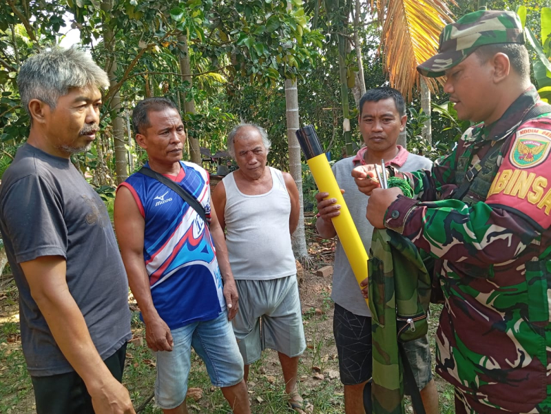 Satgas TMMD 121 Kodim 0415/Jambi Laksanakan Kegiatan Nonfisik Penyuluhan Karhutla