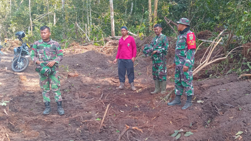 Pembukaan Jalan Program TMMD ke 121 Kodim 0415/Jambi di Desa Suka Maju Capai 60 Persen