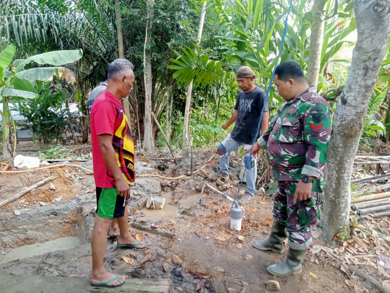 Sasaran Fisik TMMD 121 Titik Sumur Bor ke 4 Sudah Mengelurkan Air