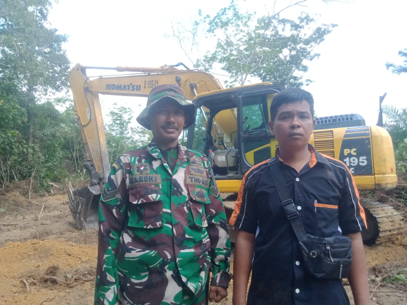 Warga di Titik Sasaran, Rasakan Manfaat Pembukaan Jalan Program TMMD 121 Kodim Jambi