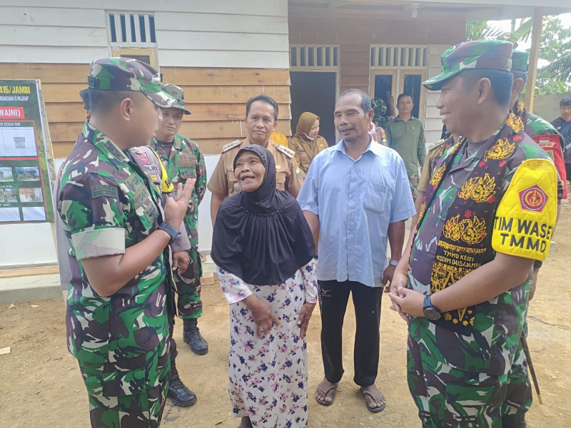 Ketua Tim Wasev TMMD Mayjen TNI Johanis Payung Sebut Program TMMD ke 121 Kodim 0415/Jambi Tepat Sasaran