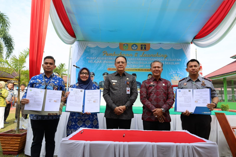 Penuhi Hak Warga Binaan Lapas Tebo, Pj Bupati Tebo Launching PKMB/SKB