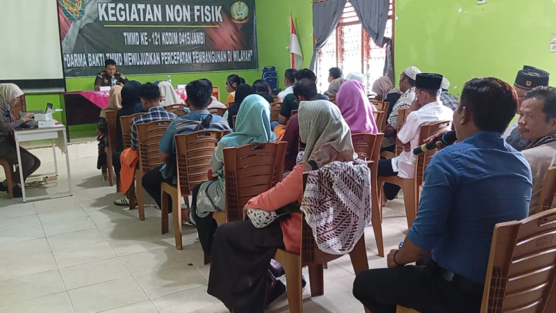 Satgas Kodim 0415/Jambi Gelar Penyuluhan Hukum di Titik Sasaran