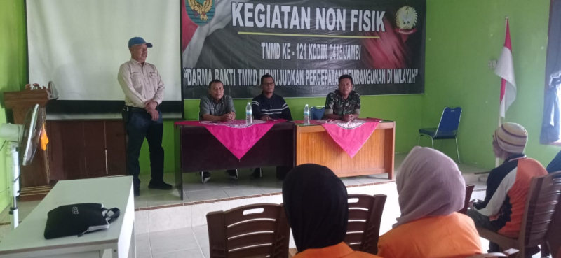 Satgas Kodim 0415/Jambi Laksanakan Penyuluhan Peternakan di Sasaran Nonfisik TMMD 121