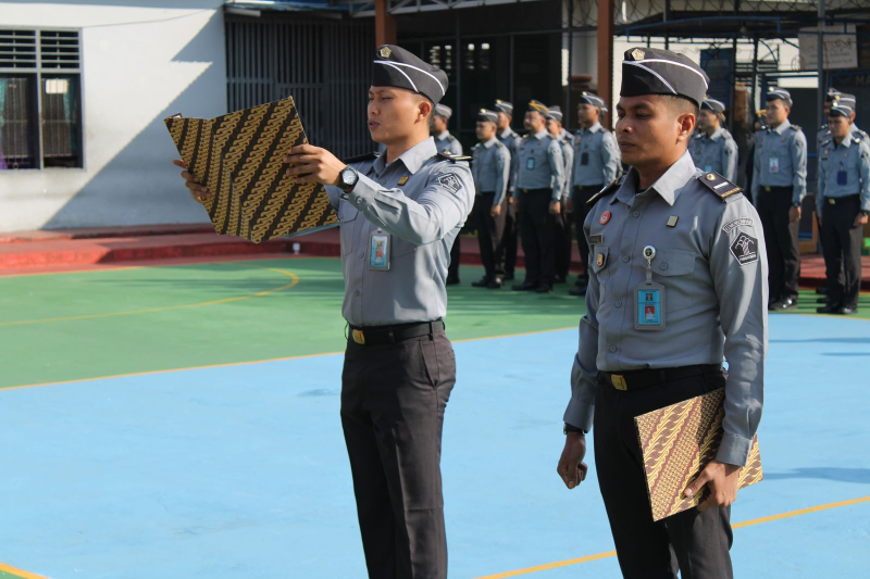 Semakin PASTI, Lapas Kuala Tungkal Menggelar Upacara Peringatan Hari Pengayoman Ke-79