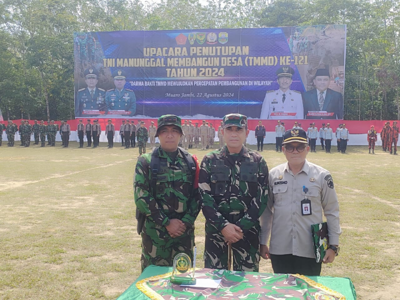 TMMD 121 Kodim Jambi Resmi di Tutup, Sasaran Fisik dan Nonfisik Selesai 100 Persen