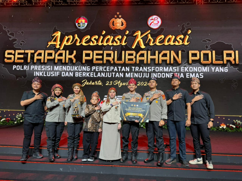 Polda Jambi Raih Juara Pertama Lomba E-Rohani pada Malam Apresiasi Kreasi 'Setapak Perubahan Polri'