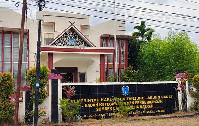 Kantor BKPSDM Kabupaten Tanjung Jabung Barat.