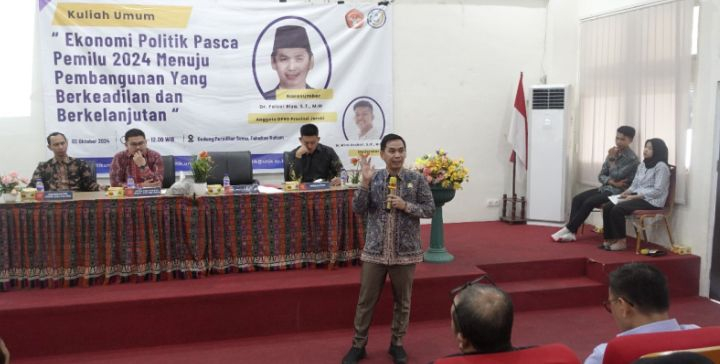 Anggota DPRD Provinsi Jambi Faizal Riza Paparkan Peran dan Fungsi Lembaga Legislatif di Hadapan Mahasiswa Unja