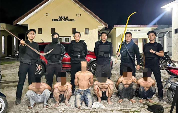 Hendak Saling Serang, Polisi Amankan 5 Pemuda dan 12 Unit Motor