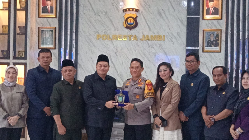 DPRD Kota Jambi Lakukan Kunjungan Kerja ke Polresta Jambi, Bahas Soal Kenakalan Remaja