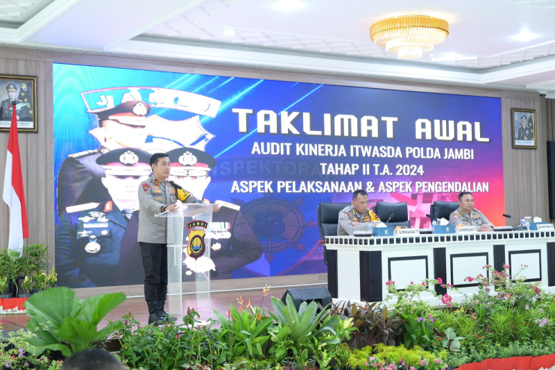 Kapolda Jambi Buka Acara Taklimat Awal Audit Kinerja Itwasda Polda Jambi Tahap II 2024

