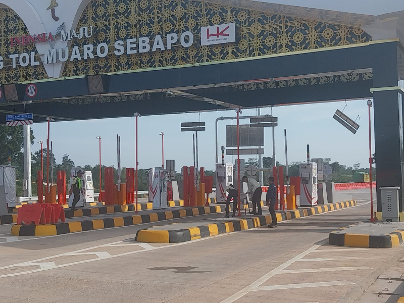 Hari Perdana Tol Jambi Beroperasi, Truk Odol Tabrak Papan Petunjuk Ketinggian - Tapping Mati, Ini Penjelasan Operator