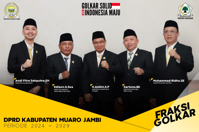 Golkar Mendominasi di pemilihan AKD DPRD Muaro Jambi

 