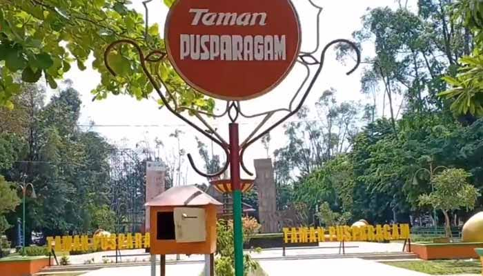 REVITALISASI: Taman Pusparagam yang berada di jantung Kota Muara Bungo akan direvitalisasi pada tahun 2025