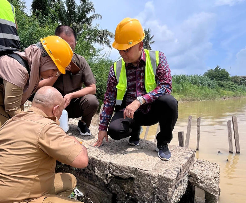 Pembuangan Limbah Cair Jadi Sorotan, Fasha Lakukan Inspeksi di PT Jambi Waras