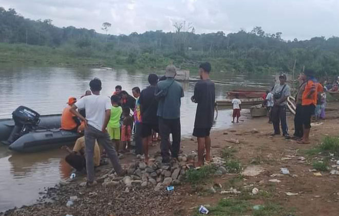 Tim SAR Gabungan terus mencari keberadaan Dedi, warga yang hilang untuk mencari kayu di hutan.