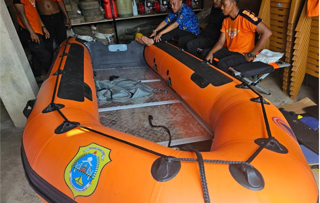 BPBD Kabupaten Tanjabtim menerima tambahan perahu karet yang bersumber dari APBD-P Tahun 2024. 