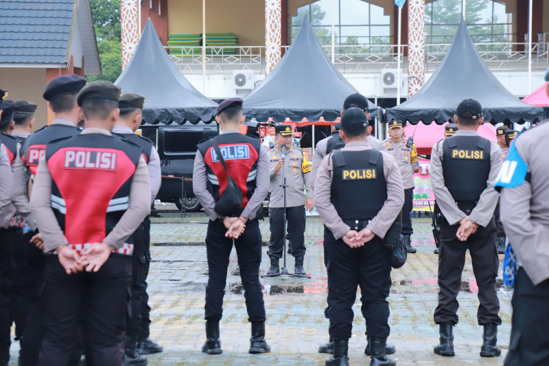 Ratusan Personil Polda Jambi Dikerahkan Dalam Pengamanan Tahapan Kampanye