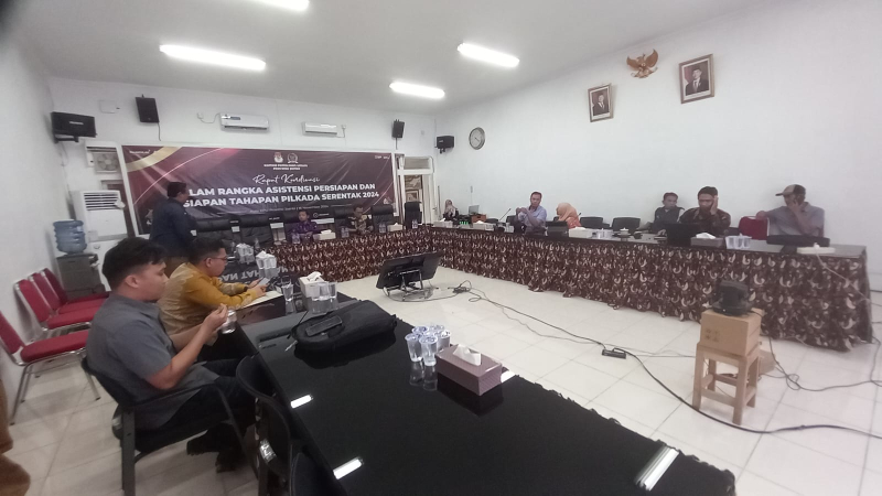 Minta Paslon Sampaikan LPPDK Tepat Waktu, KPU Gelar Rakor Bersama Tim Calon Gubernur Jambi