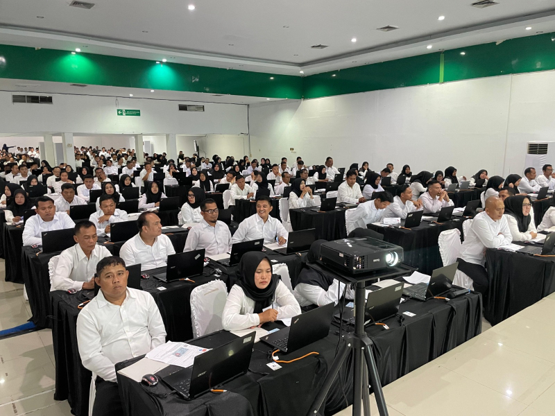 Pelaksanaan seleksi kompetensi PPPK Pemprov Jambi Tahun Anggaran 2024 di Gedung Graha Bandara Sultan Thaha Jambi.