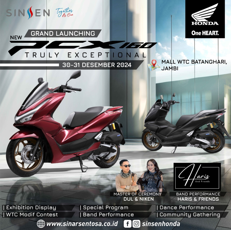 Segera Hadir, Grand Launching New Honda PCX160 untuk Meriahkan Akhir Tahun