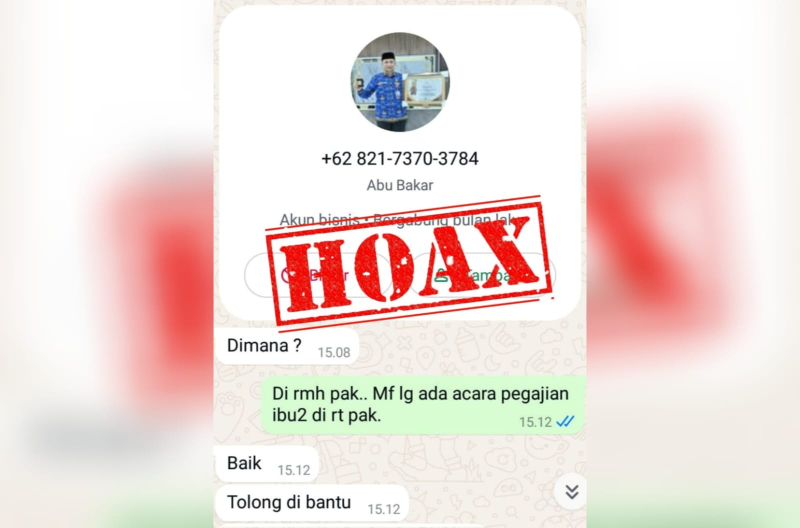 Hati-Hati, Penipuan WhatsApp Menggunakan Nama Pejabat Kota Jambi Kembali Marak