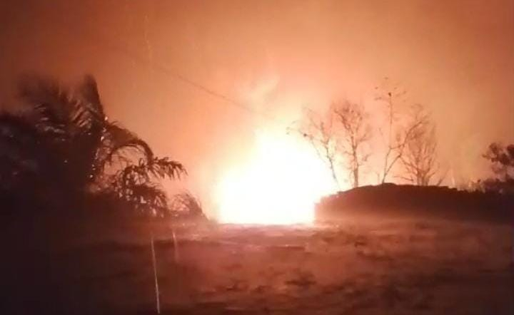 Setelah Ditertibkan, Sumur Minyak Ilegal di Tahura Kembali Terbakar